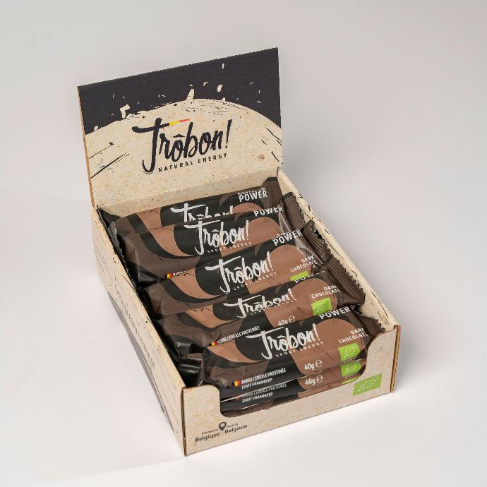 15x Barres HIGH PROTEIN Trôbon DARK CHOCOLATE