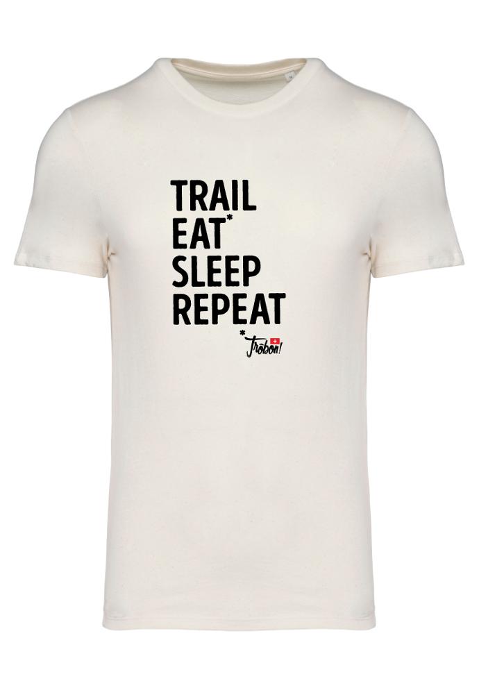 T-shirt TRAIL EAT* SLEEP REPEAT by Trôbon