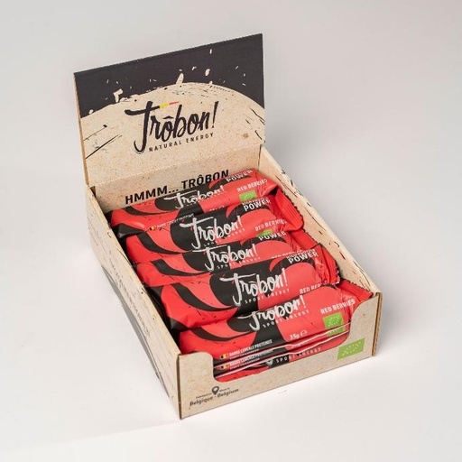 15x Barres HIGH PROTEIN Trôbon RED BERRIES DESTOCKAGE