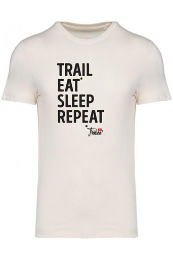 T-shirt TRAIL EAT* SLEEP REPEAT by Trôbon